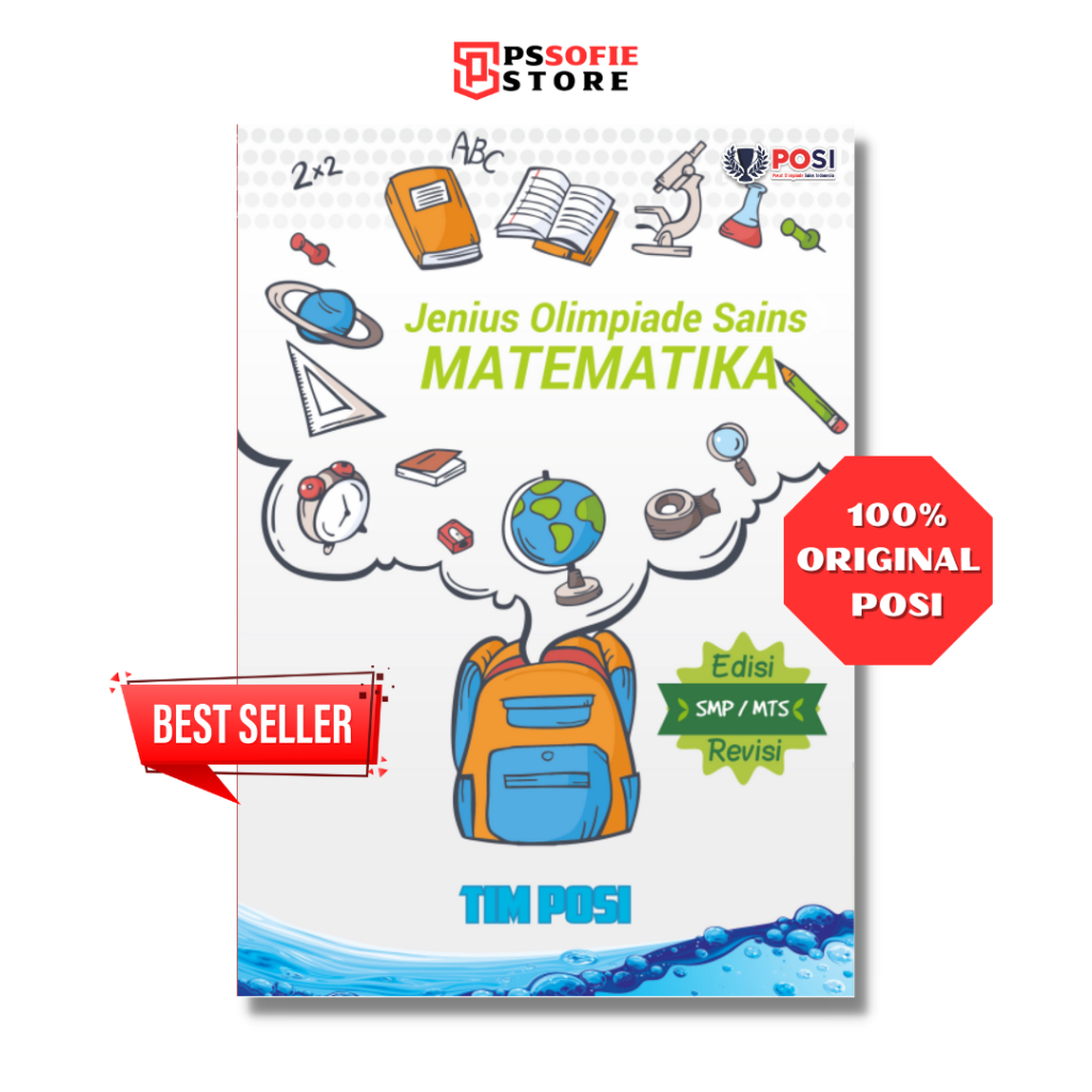 Buku Olimpiade Matematika SMP/MTs POSI Jenius Olimpiade Sains - Materi, Soal & Pembahasan Terlengkap