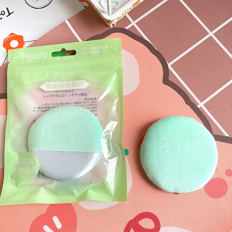Powder Puff | Spon Bedak Tabur 8Cm Kwalitas Premium
