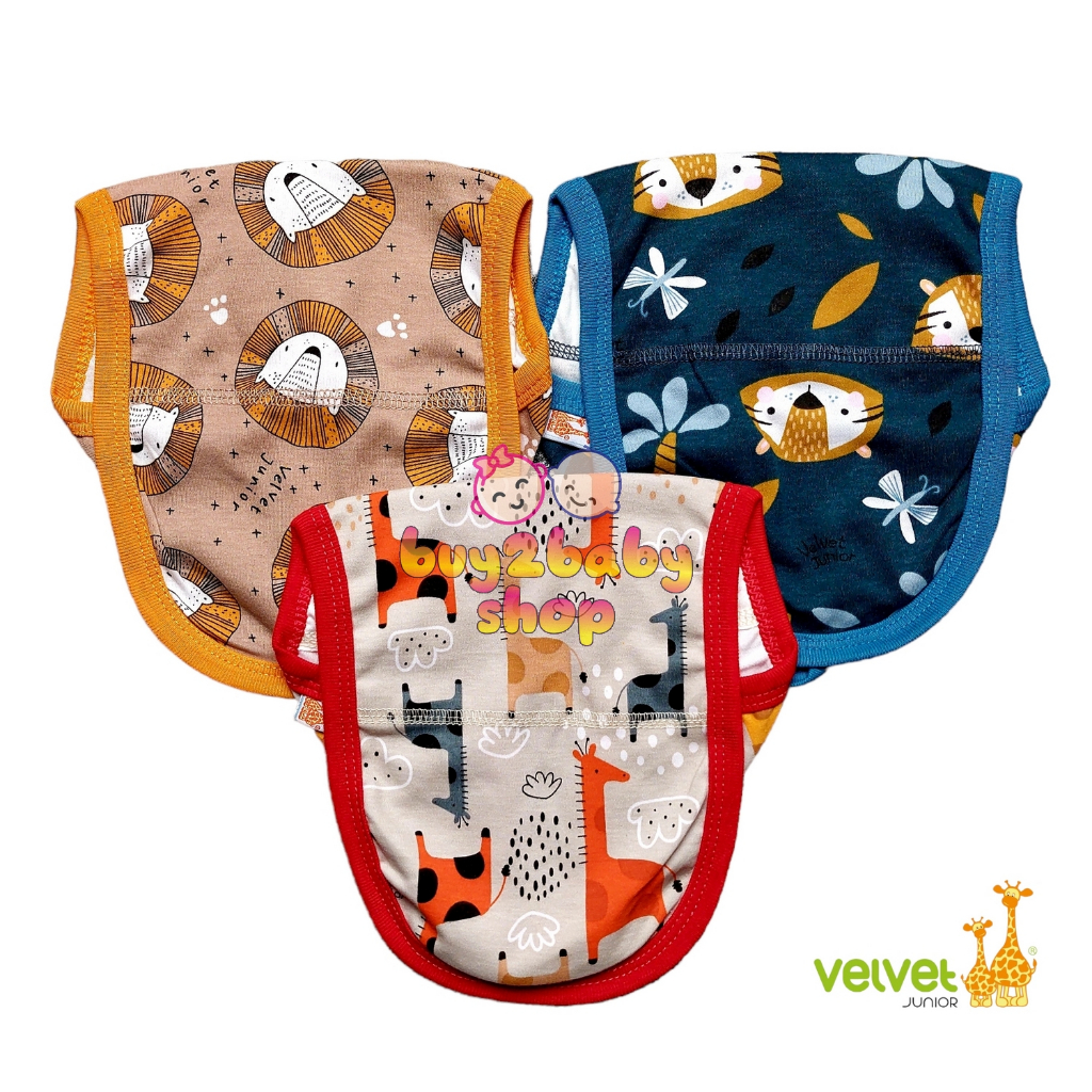 Velvet Junior Popok bayi model tali all series 0-3 Bulan isi 3 PCS