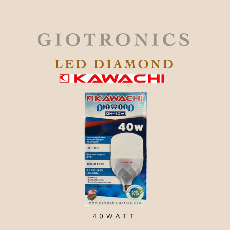 Bola Lampu LED Diamond Kawachi 40 WATT DM-40W Kapsul Capsul LED