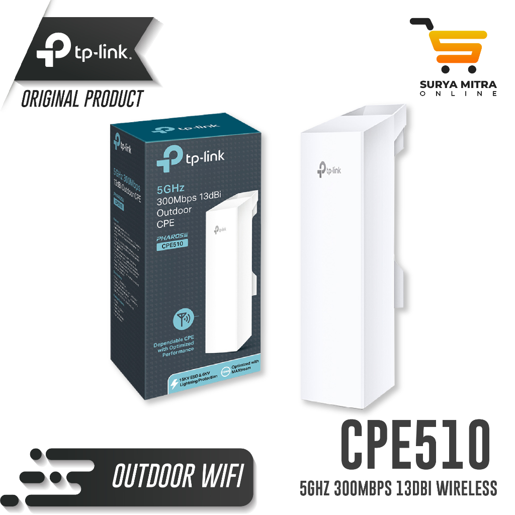 Outdoor Wifi TP-Link CPE510 300Mbps 5Ghz 13dBi