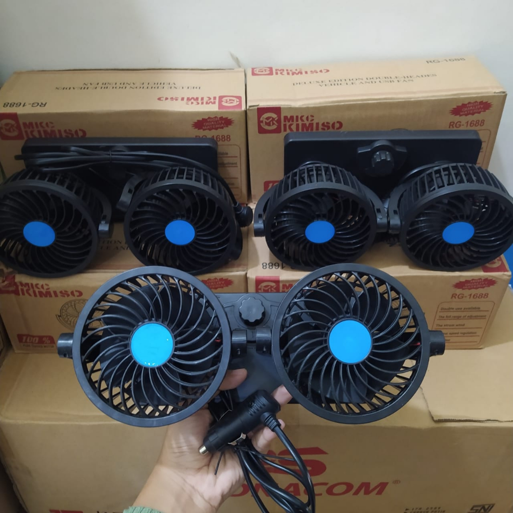 Kipas Angin Mobil  Car Cooling Double Fan