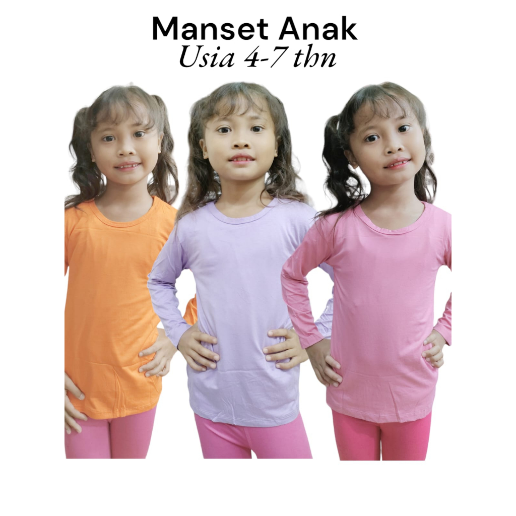 manset anak oblong tanpa kerah bahan kaos rayon super premium adem menyerap keringat usai 4-7 thn