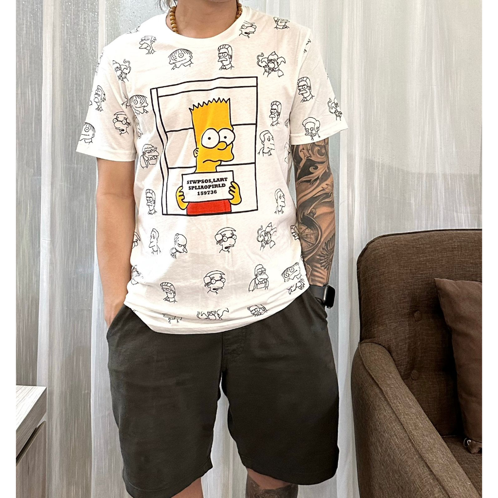 kaos distro kaos pria SIMSONN katun printing allsize fit m ampe L katun halus