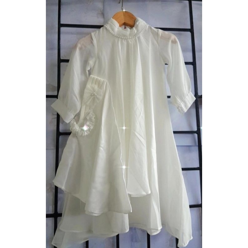 Dress Impor Anak Perempuan White