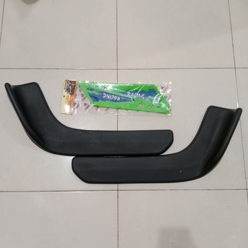 1 Pasang Wing Wiper Racing &amp; Winglet Lips Bumper Universal Truck Mobil