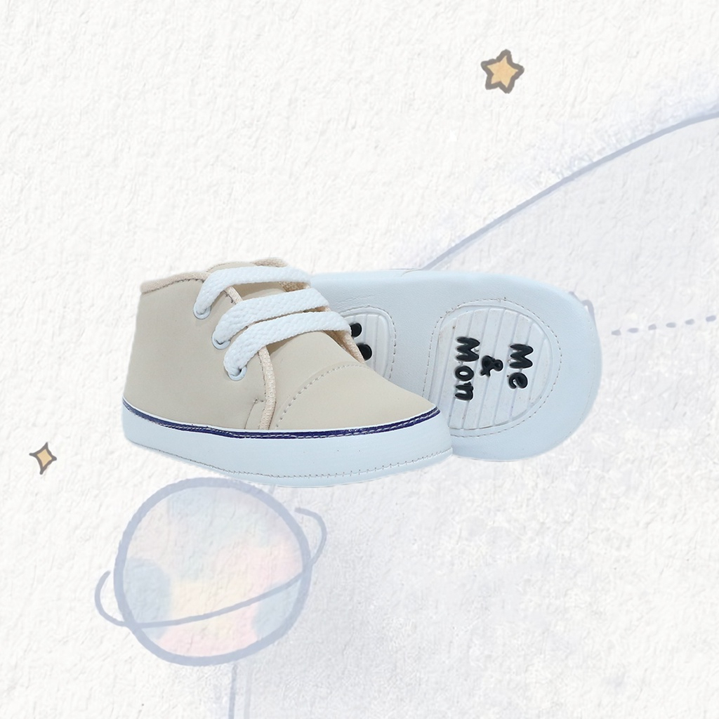 Me and Mon Baby Shoes Nicolo Series In Cream Sepatu Bayi 0-12 Bulan