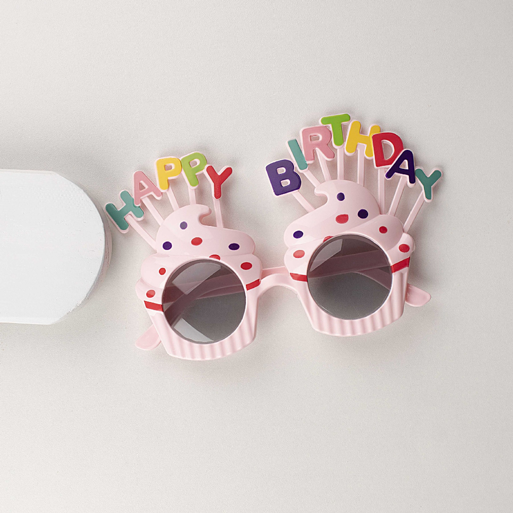 Kacamata Happy Birthday/Kacamata Ulang Tahun Birthday Glsses Untuk Dekorasi Pesta Untuk hadiah Ulang Tahun