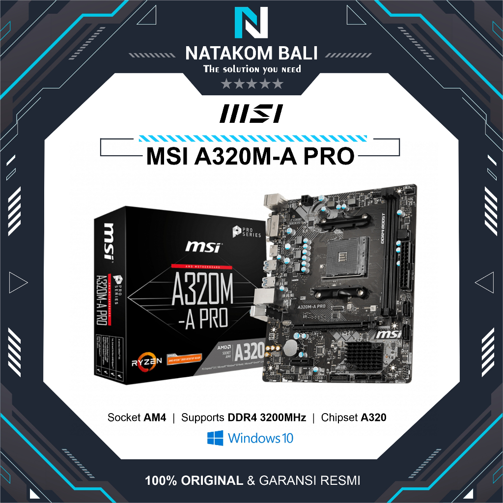 MOTHERBOARD MSI A320M-A PRO