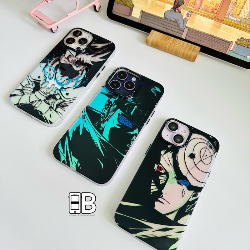 Naruto Aurora Hologram Frosted Bumper Case iPhone 11 12 13 14 PRO MAX