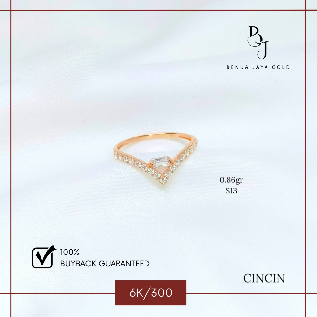 Cincin Aurel Emas 6K/300