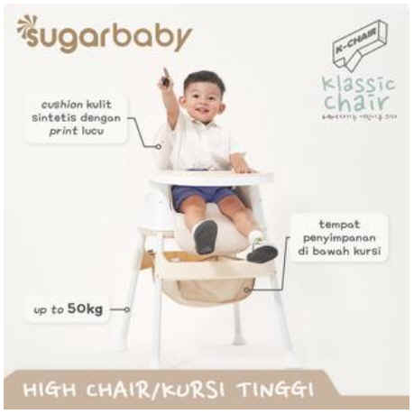 Sugar Baby Klassic Chair 6 IN 1 Multifunction High Chair / Kursi Makan Sugar Baby K Chair 1