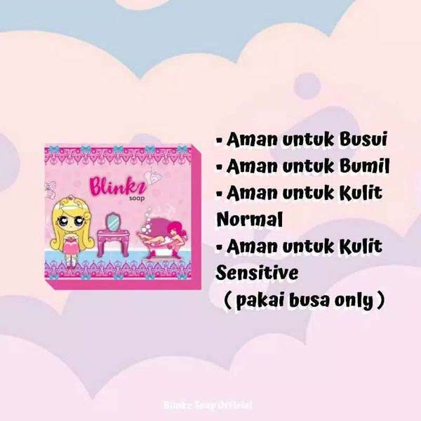 BLINKZ SOAP BPOM FREE GIFT READY STOCK SABUN BLINKZ WHITE DIARY GLUTA SOAP_Cerianti