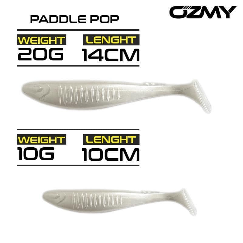 TOUMAN PANCING - Soft Lure Ozmy Fishing Paddle Pop 10cm 10g Umpan Casting Gabus Toman Original