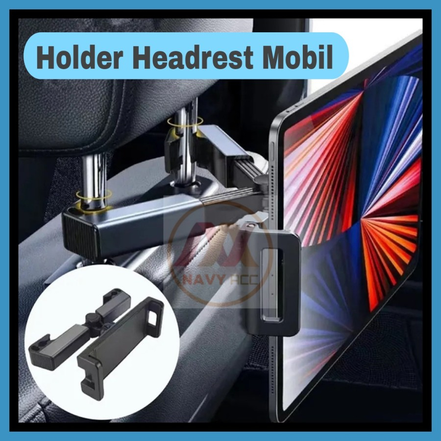 MH - HOLDER JOK MOBIL HEADREST TABLET / HP CAR HOLDER HEADREST HH63