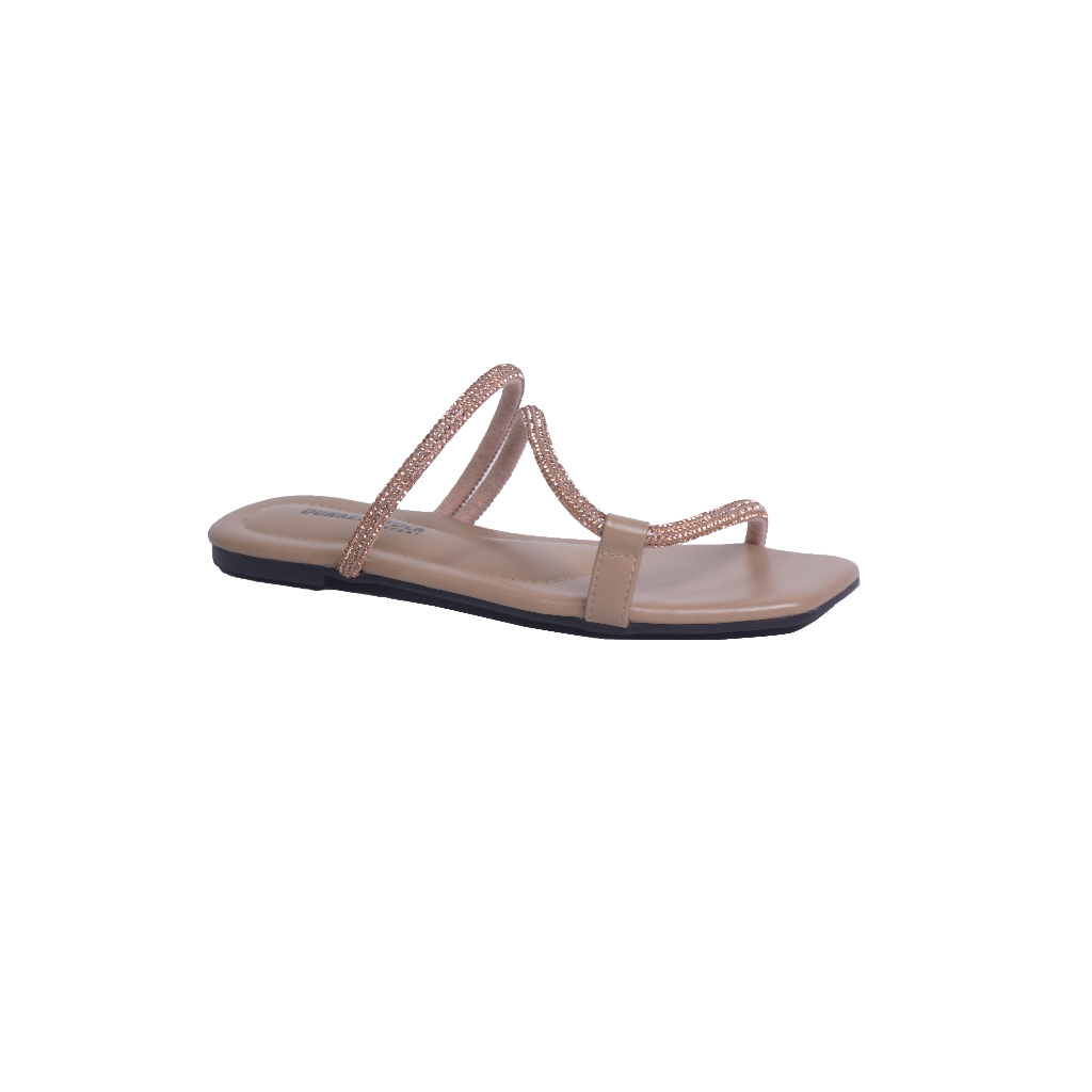 Dunkenstock DYOR Sandal flat wanita casual kekinian sendal teplek cewe model tali blink