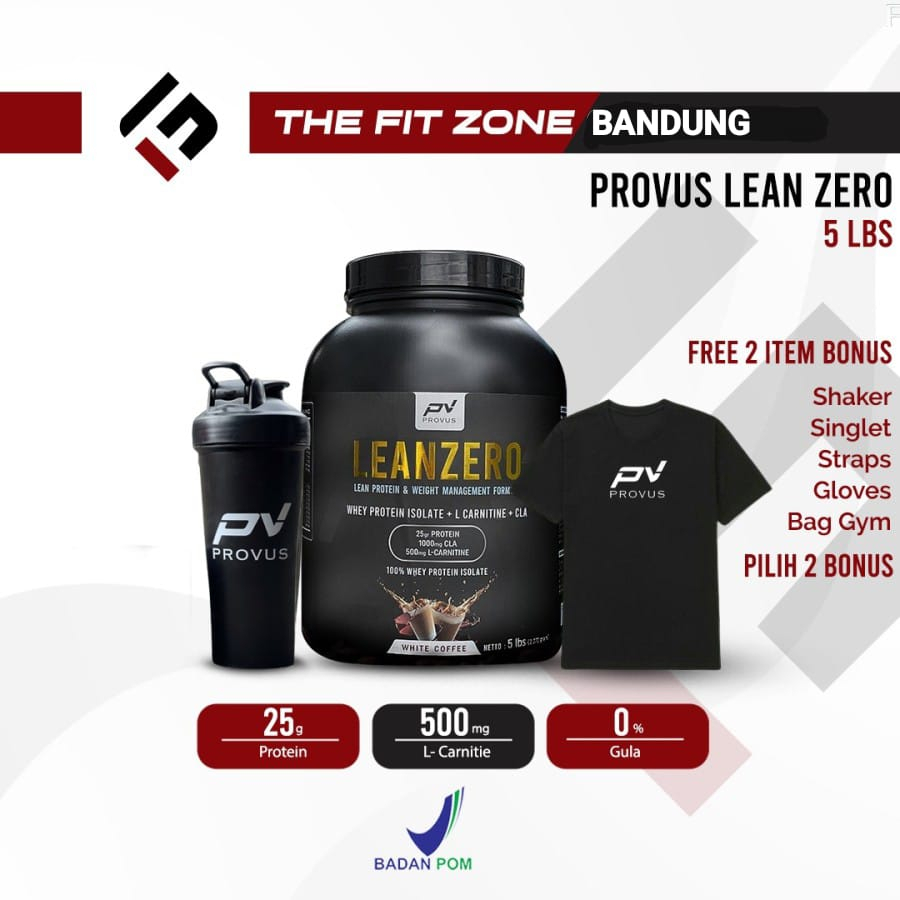 Provus Lean Zero 5 Lbs Whey Protein Isolate Plus Fat Burner CLA