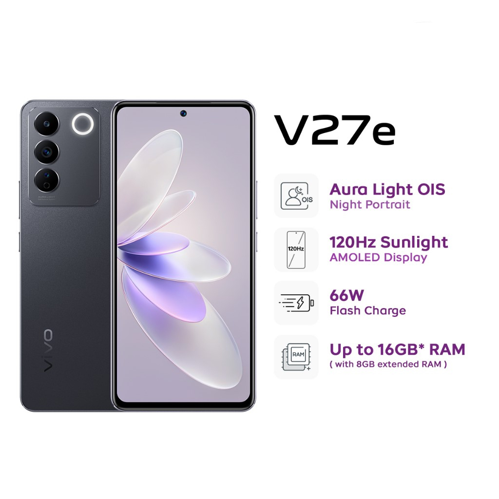 Vivo Smartphone V27E 8/256GB 12/256GB Garansi Resmi