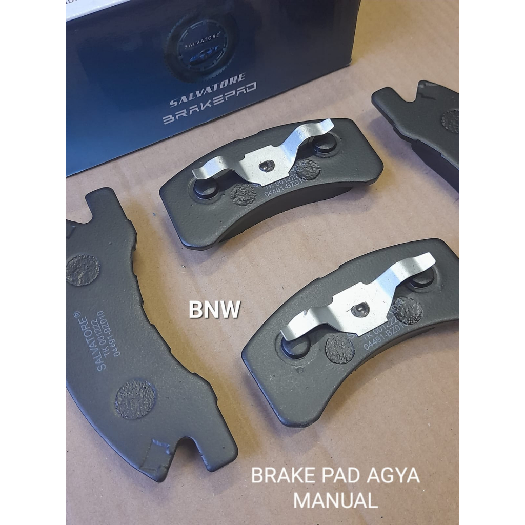 Brake pad kampas rem agya,ayla,mirage Manual