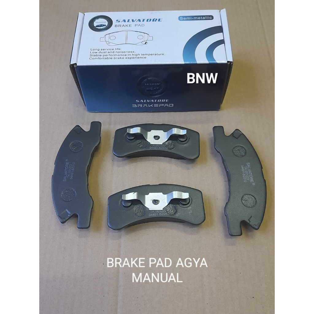 Brake pad kampas rem agya,ayla,mirage Manual