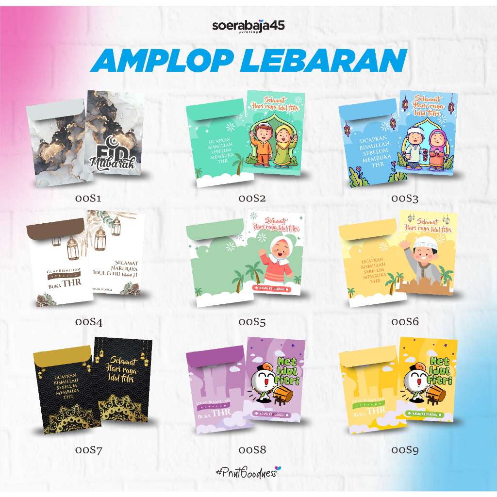 [10 + 6 pcs ] Promo Amplop Lebaran | Amplop Idul Fitri | Amplop Lebaran Murah | Amplop Lebaran Custome Foto