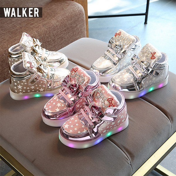 LID3025 – Sepatu Sport Anak Perempuan Casual Bayi Dengan Lampu LED Sekolah- Your Affordable Quality!