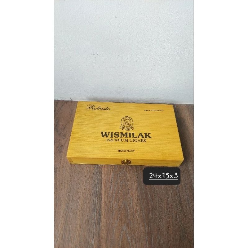 BOX KOTAK KAYU ROBUSTO WISMILAK PREMIUM CIGARS