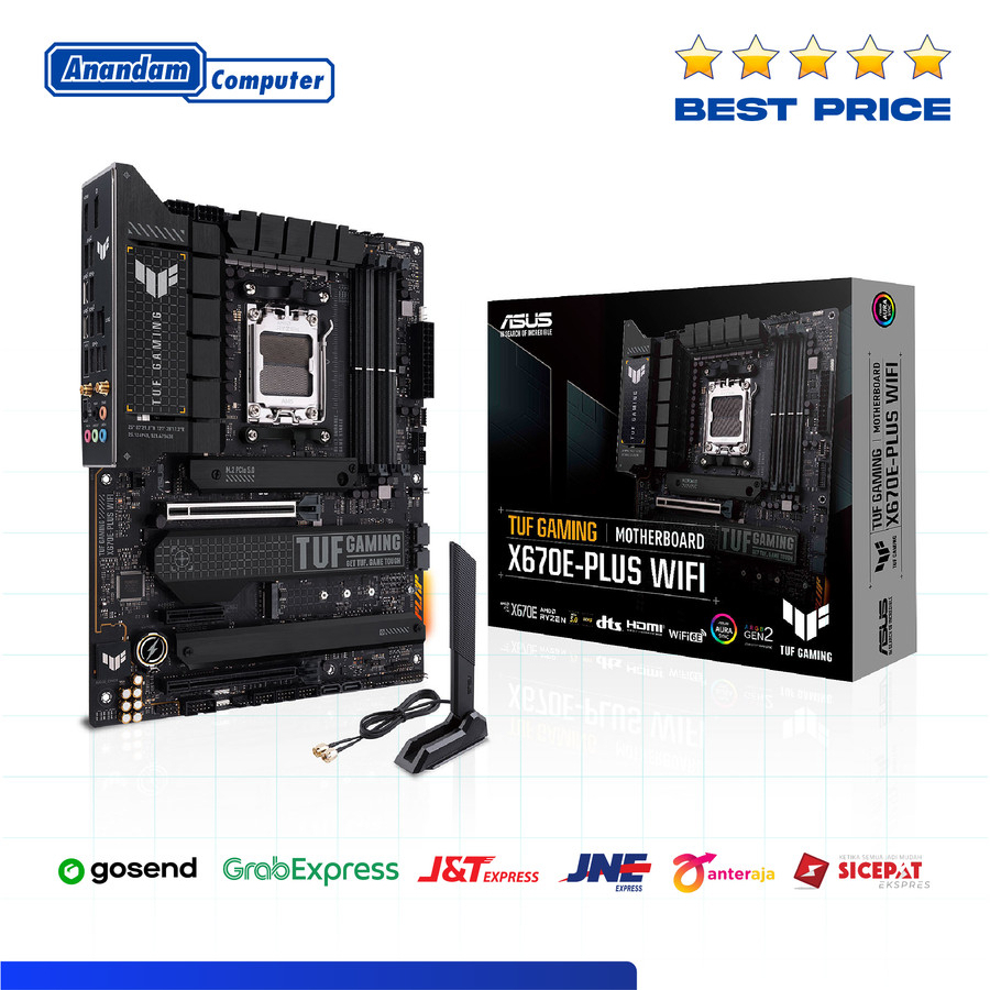 Asus TUF GAMING X670E-PLUS WIFI (AM5, AMD X670, DDR5, Pcie 5.0)