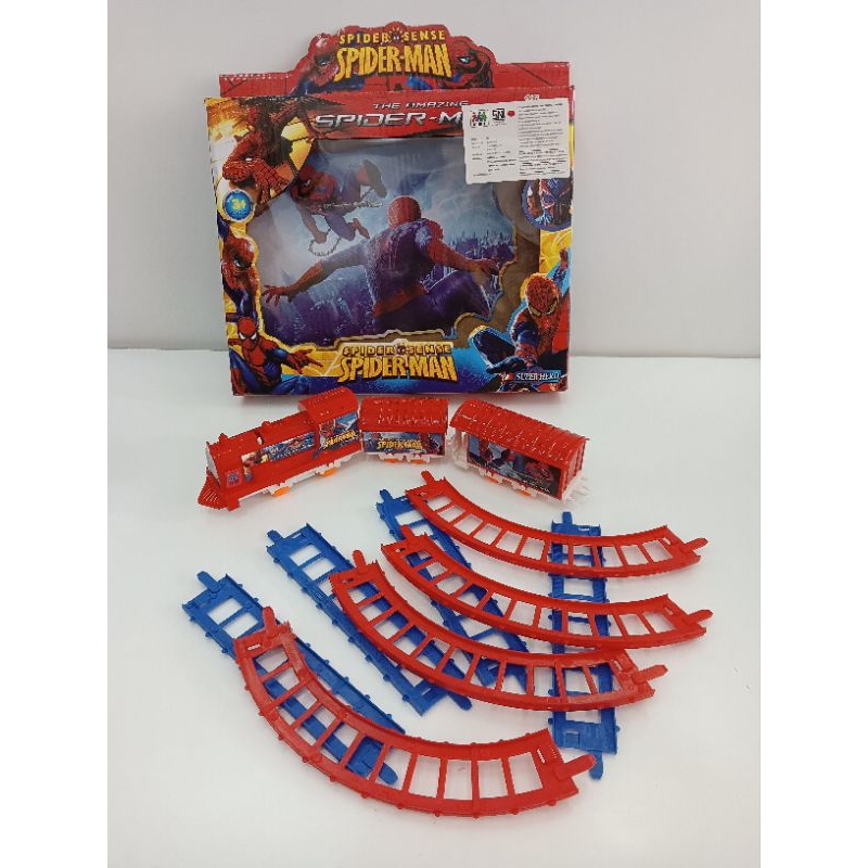 Mainan Anak Kereta Api Spiderman/Rel Kereta Api Karakter