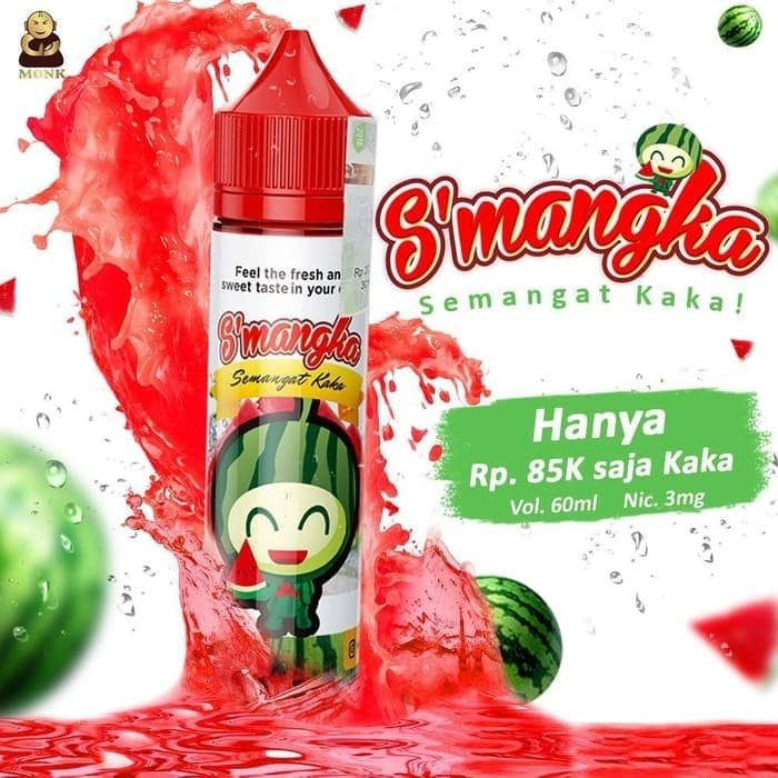 Liquid  Semangka Smangka By Monk Cloud S'Mangka - Smangka Freebas