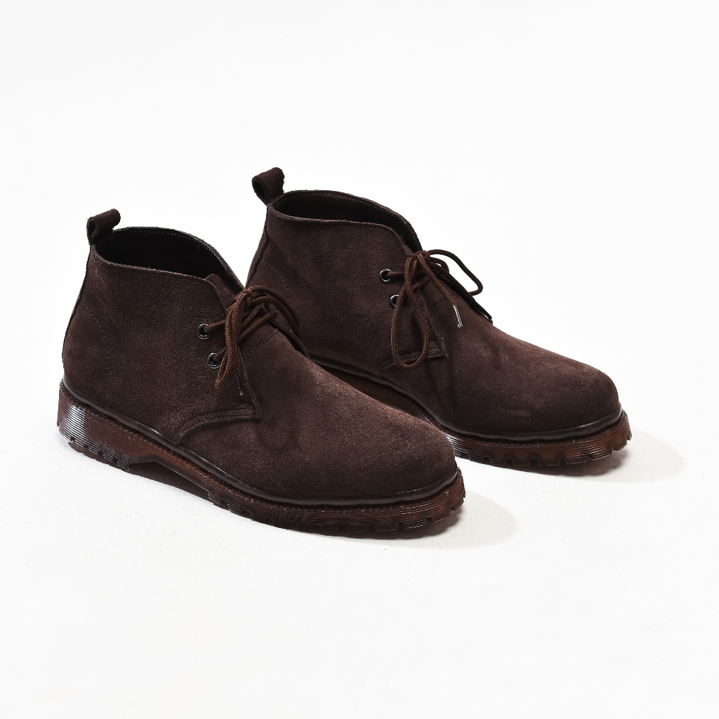 FLOODY BLUE I WHIPLASH SUEDE BROWN I DESERT BOOT | WOMAN