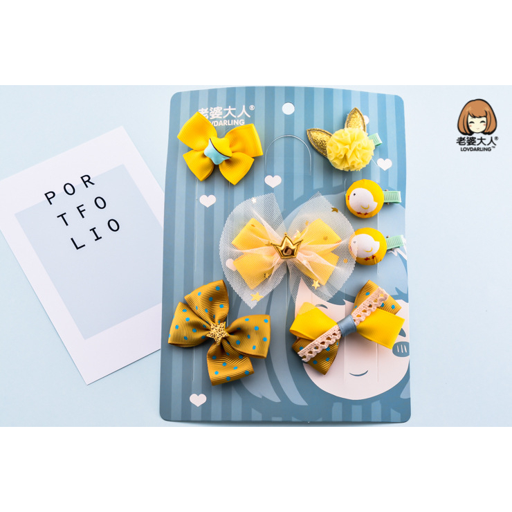 TweedyToys - Pita Rambut Set Anak / Jepit Rambut Anak Fashion Korea Set / Jepitan Rambut Pita / Aksesoris Rambut Anak