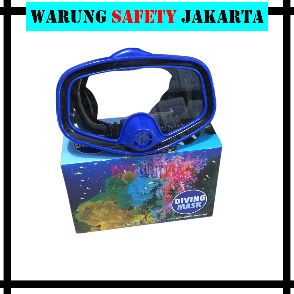 DIVING MASK Kacamata Selam Snorkel Mask Diving Snorkling Tempered Glass Berkualitas