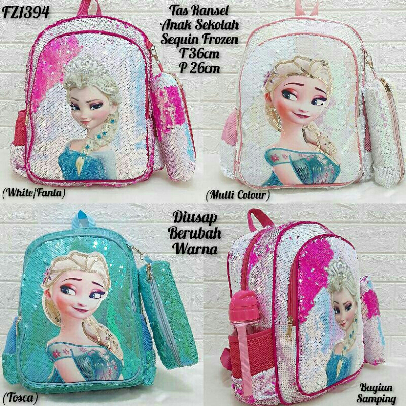 Tas Ransel Sequin Led &amp; Musik  Tas Sequin Tas anak SD Tas Anak Sekolah Sequin