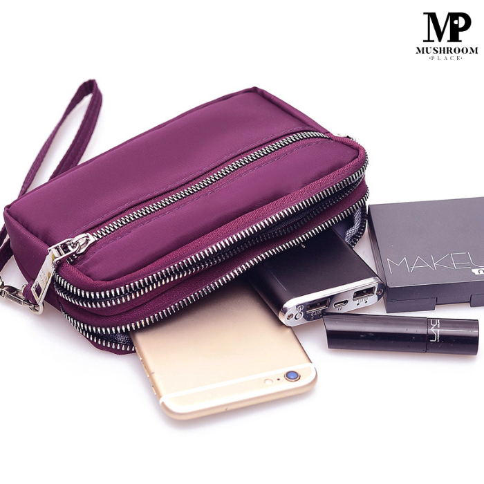 Dompet HP Cewek Resleting Serbaguna | Dompet Pouch Wanita Waterproof | Travel Wallet Perempuan Uang Koin Handphone