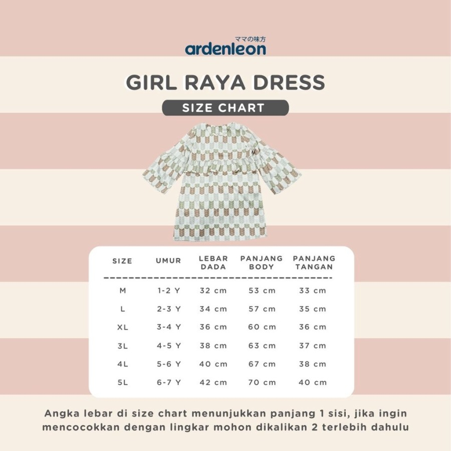 ARDENLEON Rok Anak Raya Girls Dress