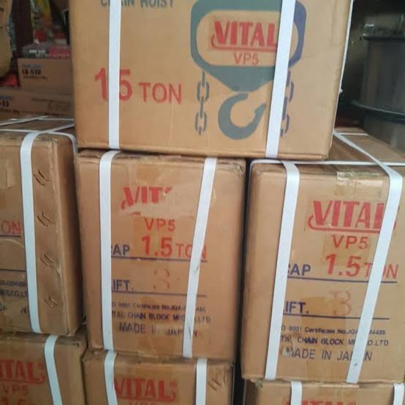 (UTC) Chain block manual 1.5 ton x 12m Vital
