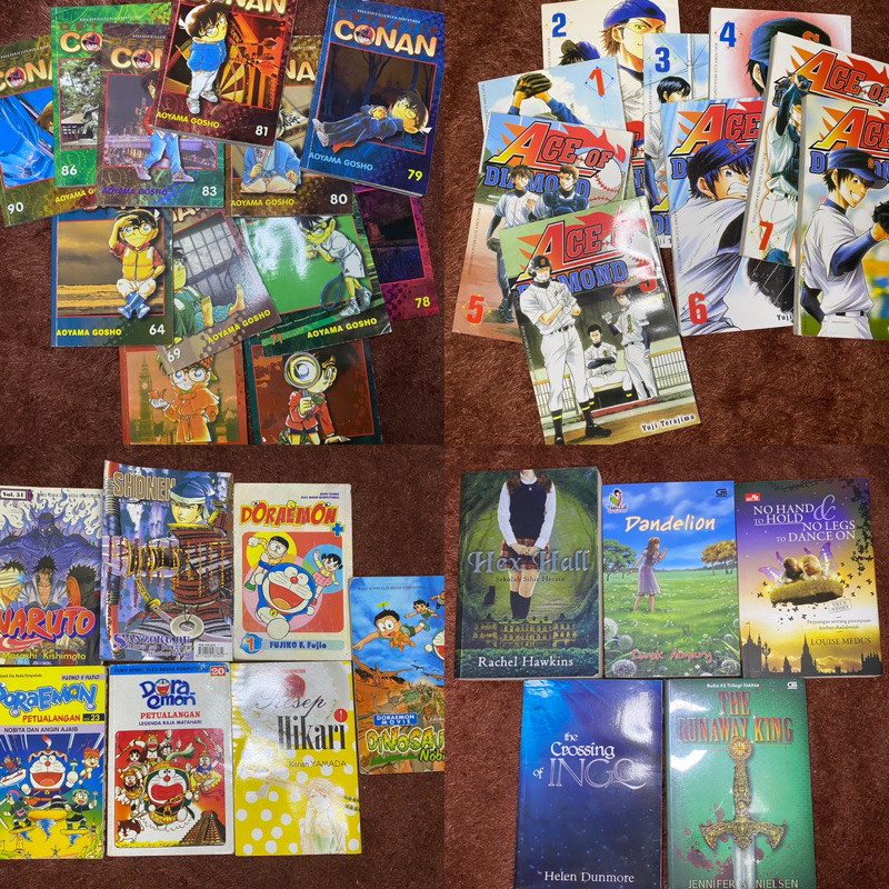 Manga/Komik dan Novel Random/Request - Detective Conan, Ace of Diamond, Naruto, Doraemon