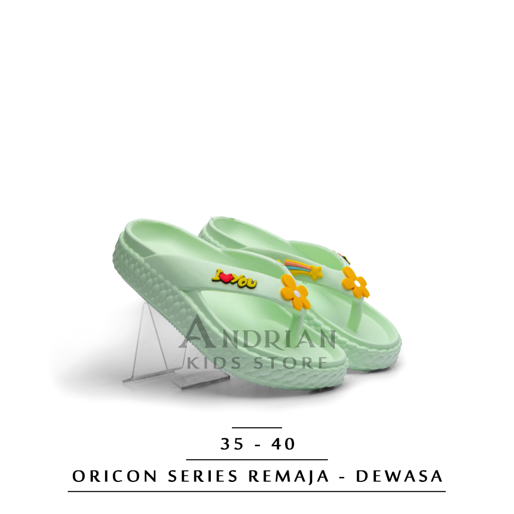 Andrian - Sandal wanita remaja - dewasa model jepit bunga matahari New hilos 822