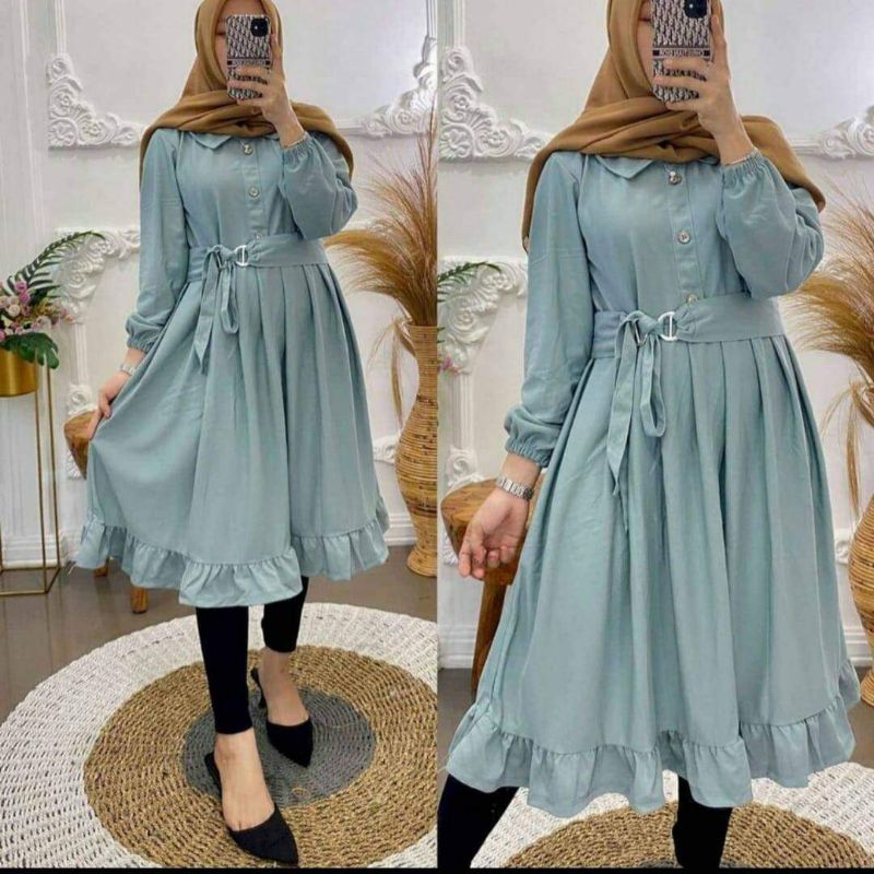 TUNIK VOXY / tunik / dress / plisket / fashion wanita