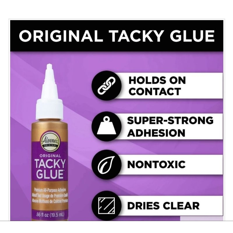 

Aleene'S Original Tacky Glue Aleenes Clear Gel Aleenes Fast Grab Aleenes Quick Dry .66 Fl Oz 19.5 Ml