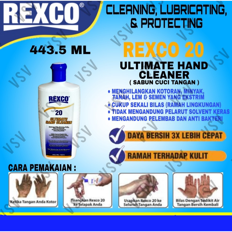 REXCO 20 Pembersih Tangan / Ultimate Hand Cleaner 443.5 mL