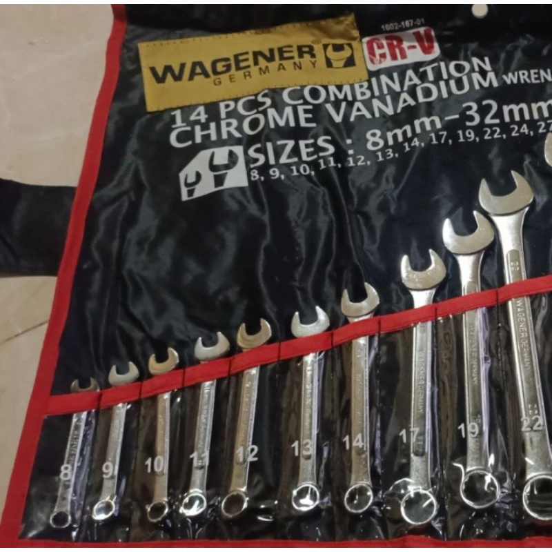 kunci ring pas set 14 pcs type metric WAGENER GERMANY
