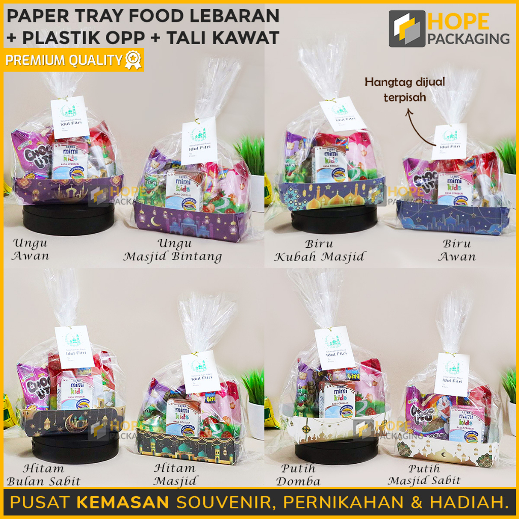 

[Harga / 10 Pcs] Paper Tray Food Lebaran + Plastik Opp + Tali Kawat Size : 14x8x4.5cm/ Sosis Ayam Burger / Tatakan Makanan/ Piring Kertas / Bolu Mini Tempat Roti Cupcake