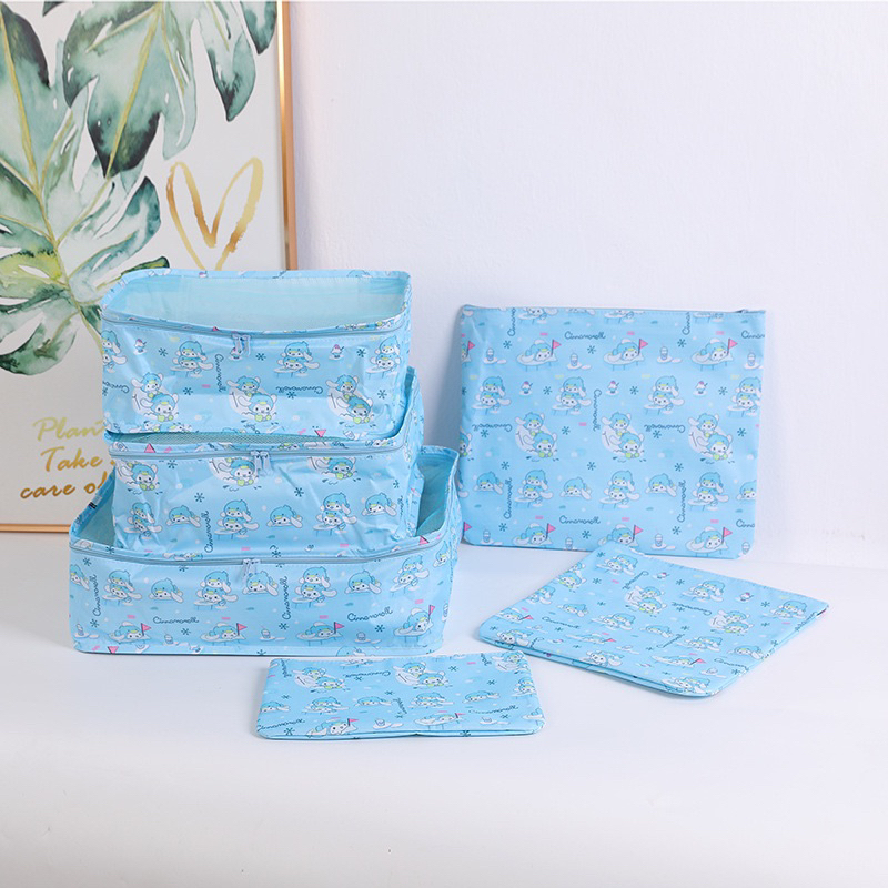 travel organizer pouch bag 6 in 1 serbaguna cinnamoroll TL033