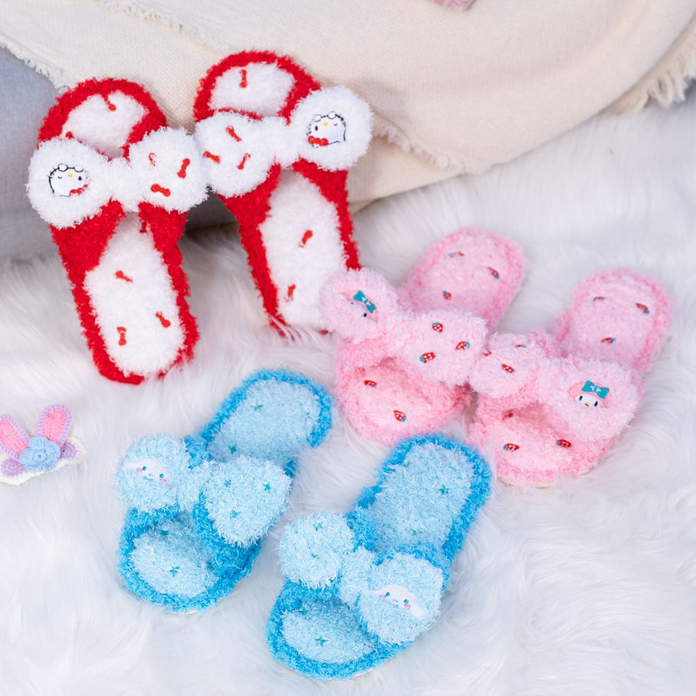 SANDAL KAMAR KUROMI CINNAMOROLL MELODY HELLO KITTY POMPOMPURIN SEPATU RUMAH FLUFFY PITA LUCU