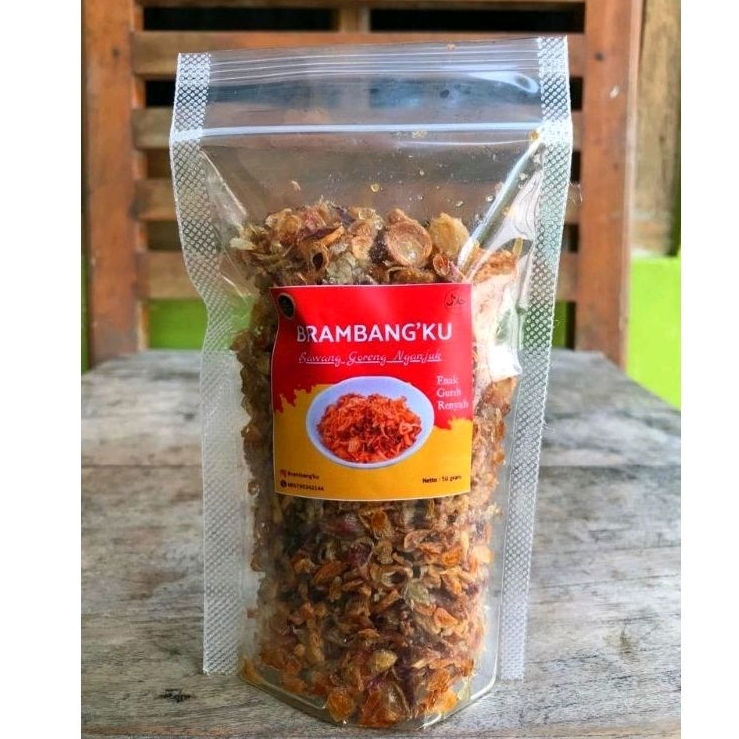 

Bawang Goreng Gurih Renyah siap saji 50 gram