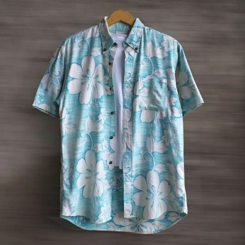 Kemeja Katun SunSurf Bunga Bunga