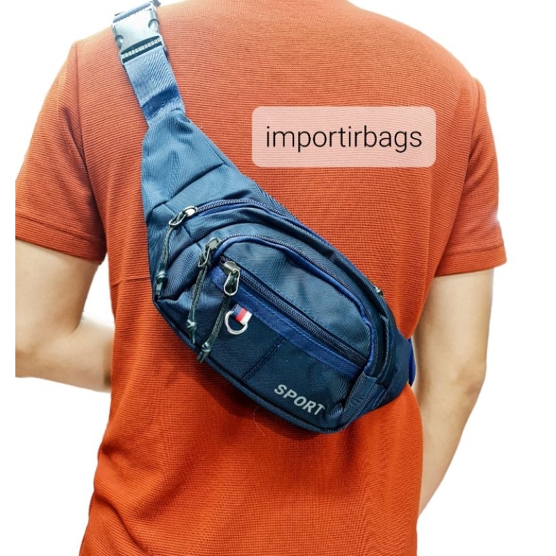 Tas Selempang Pria Anti Air Waitsbags Wanita Tas Pinggang  Waterproof