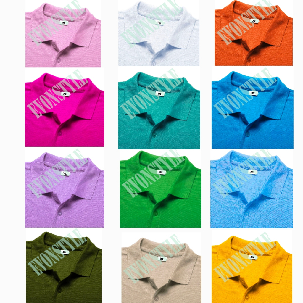 PROMO / BAHAN PREMIUM / kaos Pria Polo Shirt Kerah polos / kaos polo shirt /Kaos Polo Polos